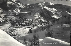 Limone Piemonte - Panorama  - Cuneo viaggiata 1950 - Grande Albergo Europa - Imagen 1 de 2