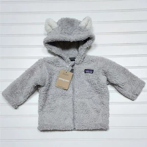 Giacca con cappuccio Patagonia Baby Furry Friends nuova con etichetta - Foto 1 di 5