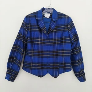 DONCASTER SILKS Sakko Blazer Gr. 12 blau kariert - Bild 1 von 8