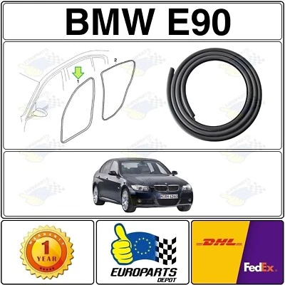 Protector de borde de sello de goma para puerta BMW E90 2006-2011 sedán resistente al clima delantero izquierdo Foto 1 de 4