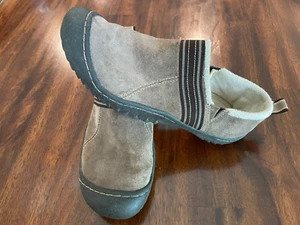 Jambu Slipper Damenschuhe 8,5 M Fleece-gefüttert All Terra-Design Leder hellbraun bequem - Bild 1 von 7