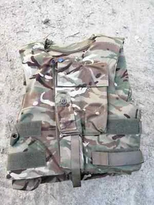 British Army Body Armour With Filler Plates MTP Flak Jacket Airsoft Paintball - Picture 1 of 9