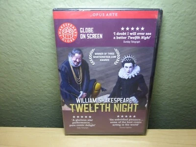 Opus Arte William Shakespeare Globe On Screen Twelfth Night (DVD) Brand New - Image 1 of 3