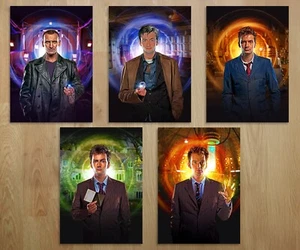 Doctor Who 5 Exclusive A3 Posters Featuring 9th Ninth Doctor & 10th Tenth Doctor - Picture 1 of 1