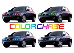 Kit de halo de flujo de faros LED de persecución de color para Hyundai Elantra 01-03 - Imagen 1 de 10