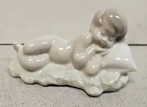Lladro Vintage SLEEPING BABY JESUS Nativity Porcelain Figurine Spain Retired - Picture 1 of 4
