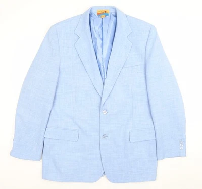Gold Coast Haband's Men's Blue 42R Polyester Single-Breasted Blazer - Image 1 of 4