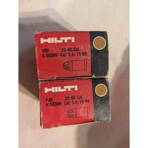 2 Karton Hilti 100 Stück 22 NC Cal 5 56 16 ND Power Load Kartuschen 50396 - Bild 1 von 6