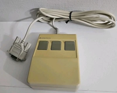 RARE Vintage Logitech BUS 3-Button Mouse Model C7-3F-9F - Image 1 of 4