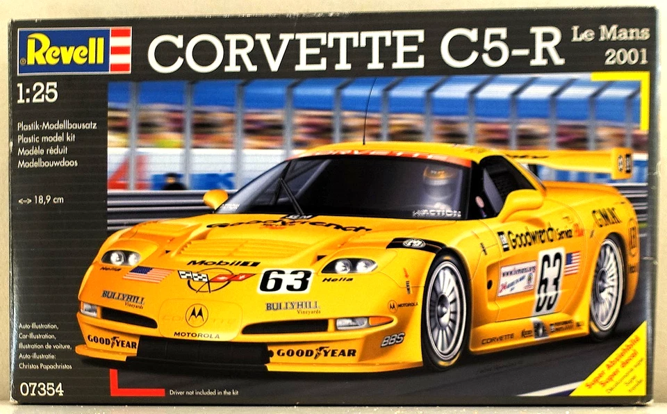 KIT MONTAGGIO IN PLASTICA CORVETTE C5-R LE MANS 2001 - REVELL  ART. 07354 - 1:25 - Immagine 1 di 1