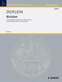 Bicinien Elma Doflein Book [Softcover] Violin Duet Schott Music - Image 1 of 3