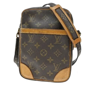 LOUIS VUITTON Danube Shoulder Bag Monogram Leather Brown France M45266 62YH223 - Picture 1 of 16
