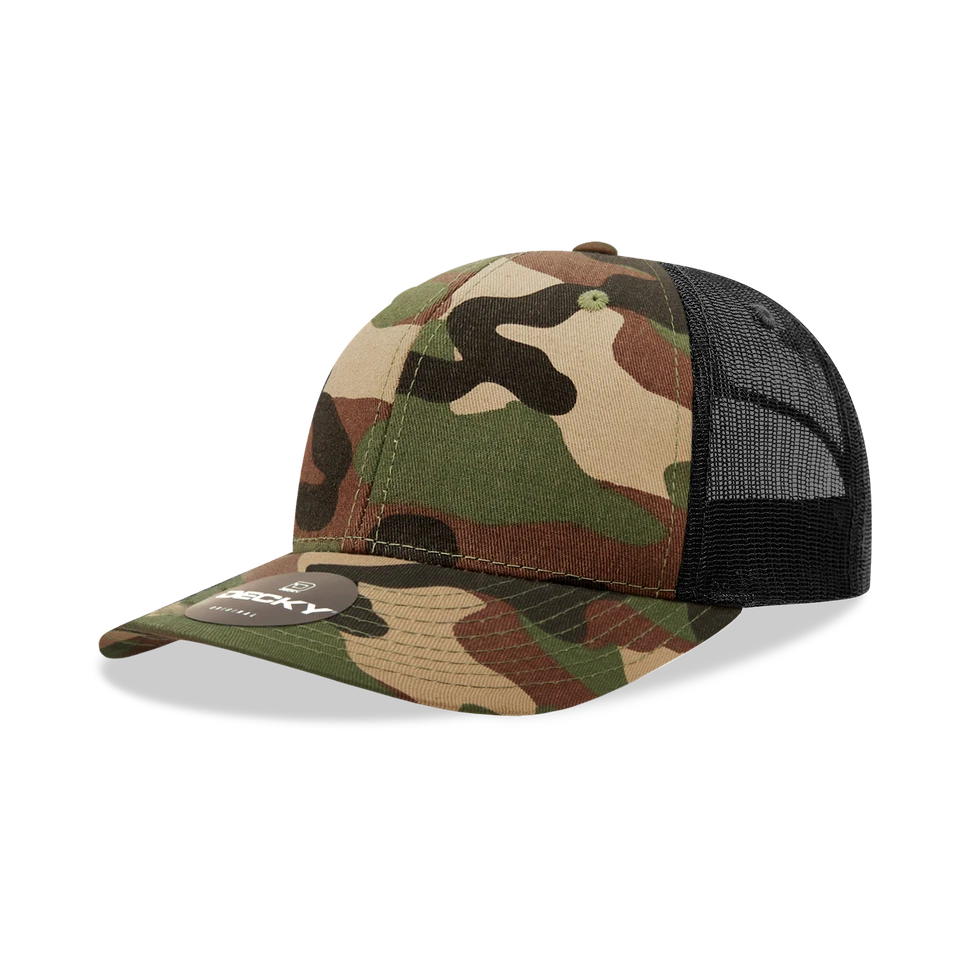 Paquete de gorra de camionero camuflaje estructurada unisex de 6 paneles 2/3/5/10 - 1054 Foto 1 de 1