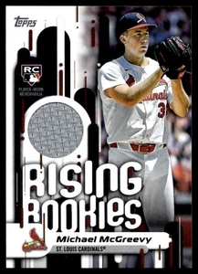 2025 Topps Update Rising Rookies Michael McGreevy Patch Cardinals #RRR-MMC C79 - Picture 1 of 2