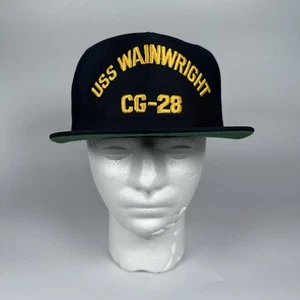 SOMBRERO USS WAINWRIGHT CG-28 - AZUL MARINO - NUEVA ERA Hecho en EE. UU. - Imagen 1 de 5