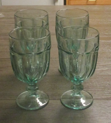 Juego de 4 copas de té helado verde claro Libbey Duratuff de 7 pulgadas de alto Foto 1 de 4