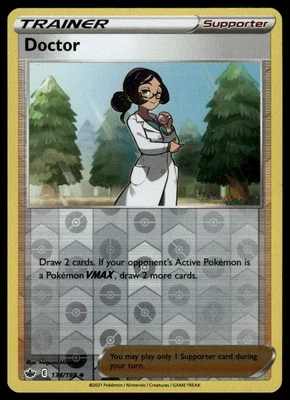 SWSH06: Chilling Reign #134/198 Doctor Reverse Holo - Image 1 of 2