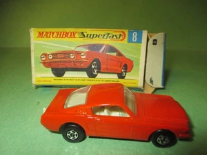 LESNEY MATCHBOX SUPERFAST MIB 8 Ford Mustang Red/Orange - Picture 1 of 4