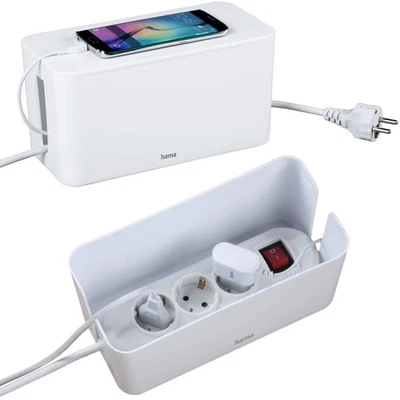 Hama Kabelbox Kabelkasten Kabelmanager Ladebox Kabel-Organizer Kabelmanagement - Bild 1 von 4