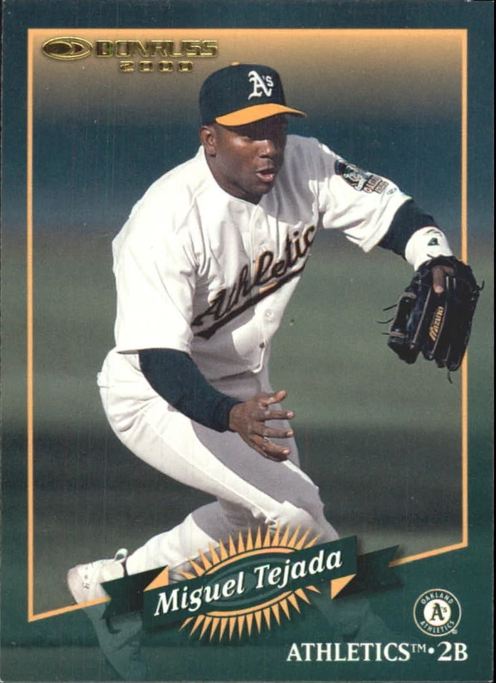 2001 Donruss 2000 Retro #38 Miguel Tejada - BB - Image 1 of 2