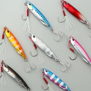 2021 Metal Cast Jig Spoon 10-50g Shore Casting Jigging Sea Bass Fishing Lure - Picture 1 of 20