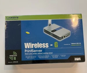 Linksys Print Server Wireless-G For USB 1.1 or 2.0 2.4GHz 802.11g NEW SEALED - Picture 1 of 4