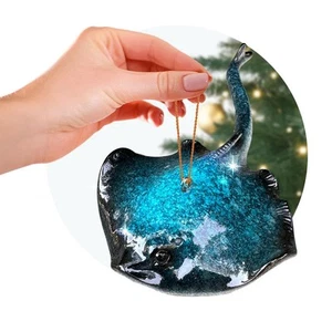 Hand-Painted Beach Christmas Ornament – Coastal Tree Decoration for Ocean Lov... - Picture 1 of 7