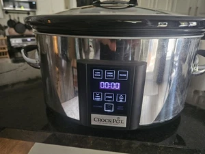 6 Quart Digital Slow Cooker Crock Pot The Original Slow Cooker Warming Setring - Picture 1 of 9