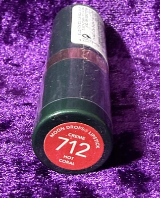 Revlon Moon Drops Lipstick Creme #712 HOT CORAL Discontinued HTF SEALED Makeup - Image 1 of 4