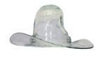 vintage BLENKO mid century modern art glass cowboy hat bowl ice bucket clear