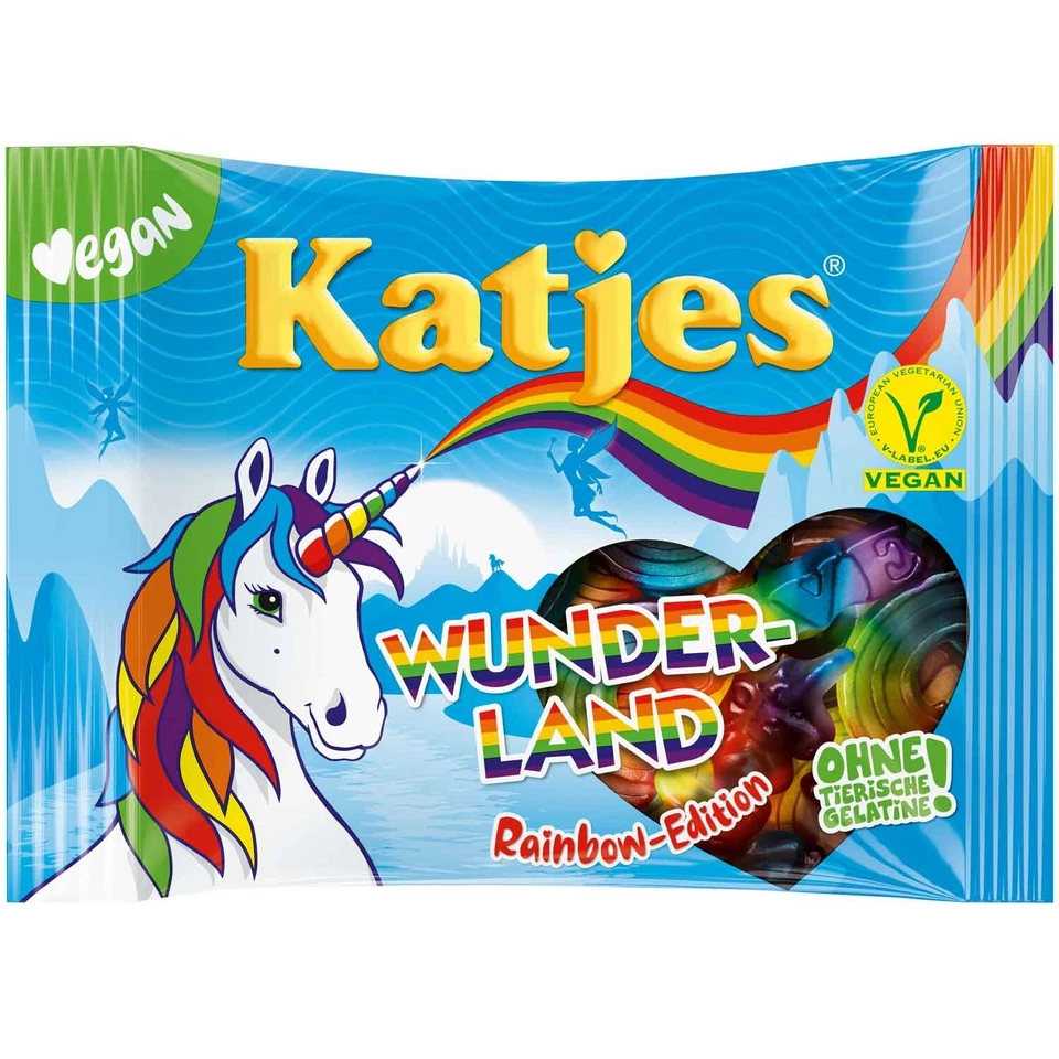 Katjes WUNDERLAND Rainbow Edition ositos de goma VEGANO- 175g -ENVÍO GRATIS Foto 1 de 1