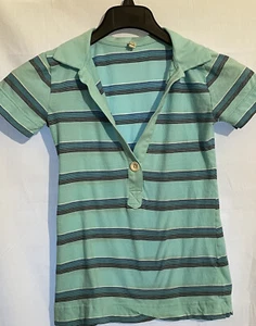 Old Navy girls size 16 top Blue With Button - Picture 1 of 3