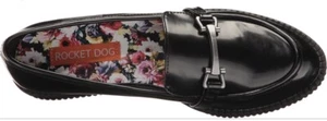 New-Rocket Dog Womens Lunar Boxed In Pu Flat black Shoes Size 7. - Picture 1 of 8