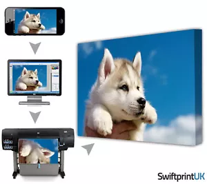Leinwand Bilder personalisiert Wandbilder 12x12" 38mm tief Ihre Fotodrucke gerahmt - Bild 1 von 9