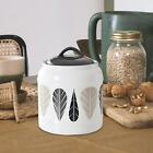 Ceramic Jar with Airtight Lid Countertop Home Kitchen Cookie Candy Jar Tea