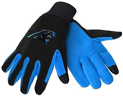 Carolina Panthers Texting Gloves NEW One Size Fits Most FOCO Cover