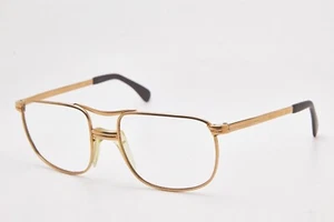 1970s vintage eyeglasses PERSOL RATTI 18k GP Pilot gold frame pilot eyewear - Picture 1 of 17