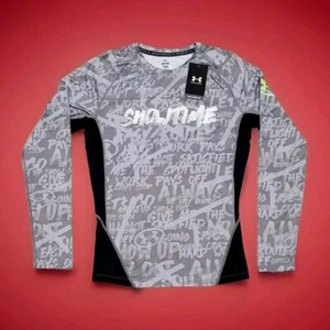 Under Armour UA ALTER EGO Shirt Men's Large Grey Long Sleeve Compression Workout - Picture 1 of 7