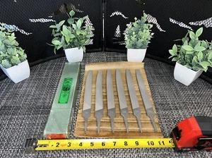 9 QTY! BULK- Nicholson 06961N 8" Knife Double/Single Cut Smooth File Safe Back - Picture 1 of 9