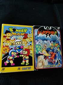 2 Famicom games: RED ARREMER II 2 (Gargoyles Quest 2)and BOMBERMAN 2 complete!