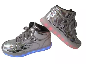 SKETCHERS CHROME ENERGY LIGHTS ELIPTIC SNEAKERS KIDS US 4 UK 3 EUR 36 CM 23 HOT - Picture 1 of 17