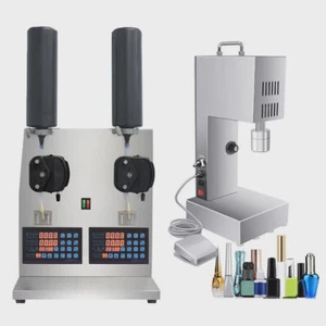 Esmalte de uñas pegamento para pestañas pegamento UV máquina de llenado de pegamento máquina de tapado - Imagen 1 de 10