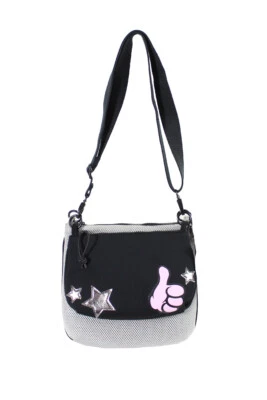 Ideology Silver Black Graphic 2-In-1 Crossbody Bag OS - Image 1 of 3