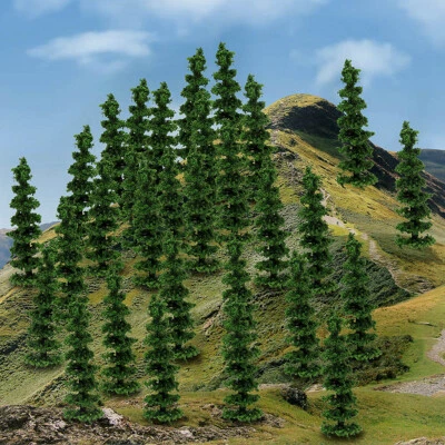 80Stk. Modell Modelleisenbahn Bäume Spur H0 TT 70mm Oder 90mm Bonsai Dekoration - Bild 1 von 4