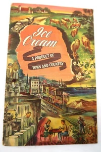 Vtg ICE CREAM A PRODUCT OF TOWN & COUNTRY Alice Flickinger '55 Nat Dairy Council - Picture 1 of 22