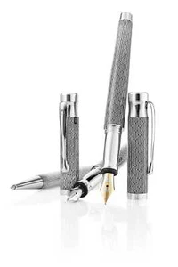 Waldmann Tango Kugelschreiber Sterling Silver Imagination schwarz + Bonuspack - Bild 1 von 5