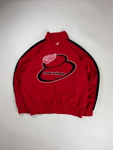 Vintage Detroit Red Wings Windbreaker / Logo Athletic / NHL Hockey / XL Red - Picture 1 of 7