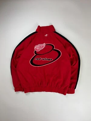 Vintage Detroit Red Wings Windbreaker / Logo Athletic / NHL Hockey / XL Red - Image 1 of 4