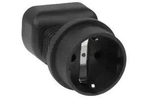SF Cable BS1363A UK fused to SHUCKO Europe 3-Prong Plug Adapter - Picture 1 of 4