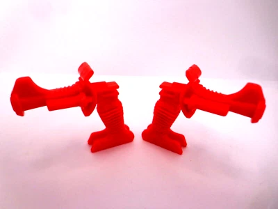 Voltron AZUL AMARILLO COLA DE LEÓN LÁSER PAR Arma Panosh Place De colección 1984 Foto 1 de 4